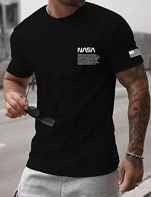 Buy Mens Clothing T-shirt NASA  Black Sizes S,M,L,XL 2024 Summer Clothing  • 19.99£