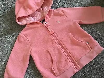 Buy Baby Girl Maine Debenhams Pink Fleece Zipped Hooded Jacket 3-6 Months • 1.70£