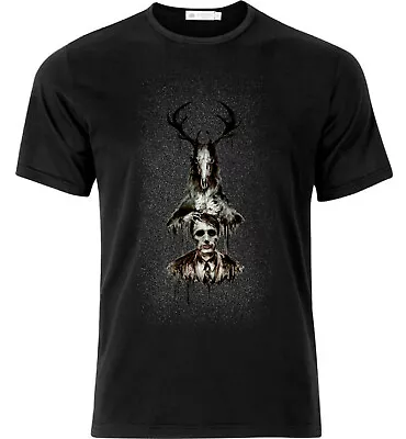 Buy The Stag Hannibal Lecter T Shirt Black • 17.44£