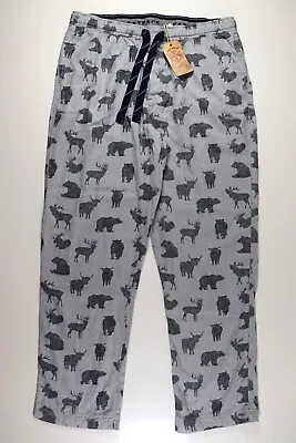 Buy Fat Face Silhouette Animal Cotton Nightwear Pyjama Bottoms Pants - Grey- Men 2xl • 34.99£