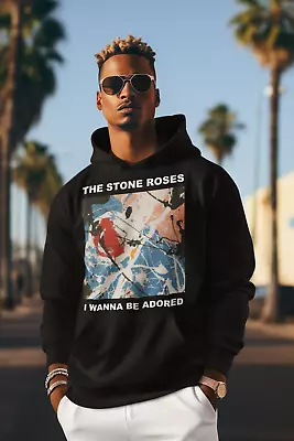 Buy The Stone Roses Hoodie - I Wanna Be Adored - Black - S To 5xl - Britpop - Gift • 21.99£