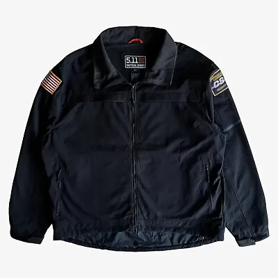 Buy Vintage Y2K 5.11 Tactical Series Black Utility Jacket, Military Security Riot • 95£