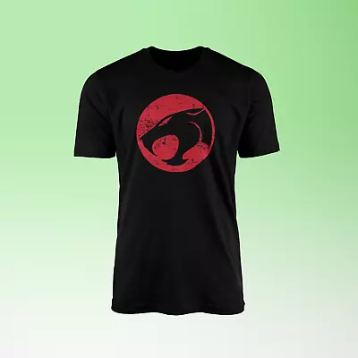 Buy Thunder Space Logo Black T-Shirt-Symbol 80s Retro Cats Sci-fi Nerdy Gift Present • 7.99£
