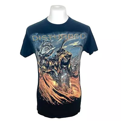 Buy Disturbed T Shirt Small Black Band T Shirt Metal Band Graphic T Shirt Music USA • 25£