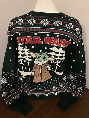Buy Small 34  Chest Baby Yoda The Mandalorian Christmas Xmas Jumper Sweater StarWars • 29.99£