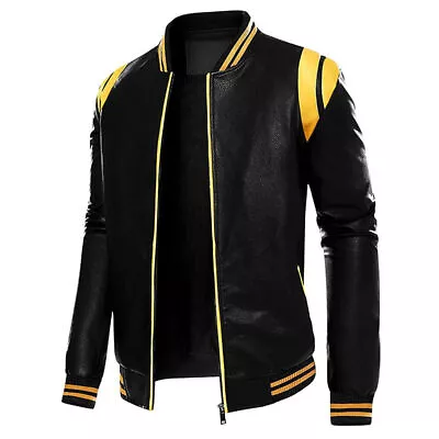 Buy Mens Winter & Autumn Motorcycle Jacket Plus Size Fashion Jacket • 88.88£