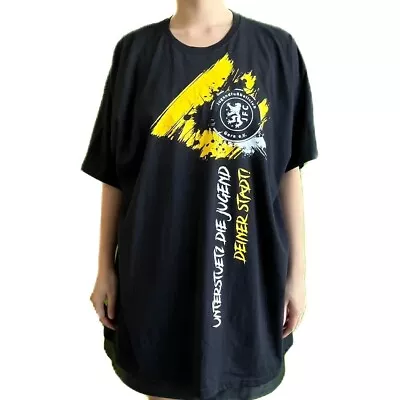 Buy Vintage German Jugendfußballclub Black T-shirt, Size 3XL • 12.50£
