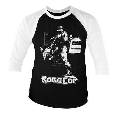 Buy Officially Licensed Robocop Poster Baseball 3/4 Sleeve T-Shirt S-XXL Sizes • 24.12£