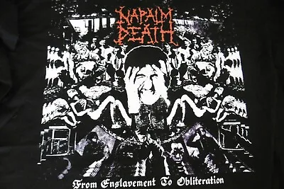 Buy *new* Napalm Death Rare From Enslavement To Obliteration Mens Xl 46  Chest Metal • 44.79£
