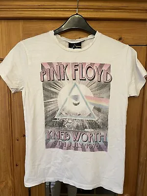 Buy Pink Floyd Official Knebworth 1975 T Shirt Ladies UK12 (small Fit) Primark Band • 9.99£