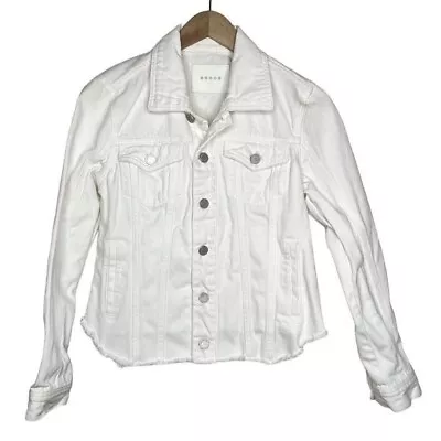 Buy Blank NYC White Denim Trucker Jean Jacket Size Small • 37.62£