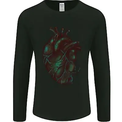 Buy Rotten Heart Gothic Demon Satan Skull Evil Mens Long Sleeve T-Shirt • 12.99£