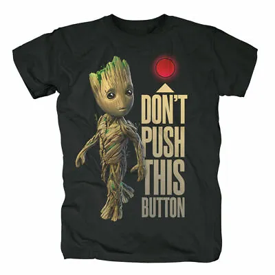 Buy GROOT BUTTON GUARDIANS OF THE GALAXY 2 Groot Button T-Shirt/Groot S TO 5XL • 13.99£