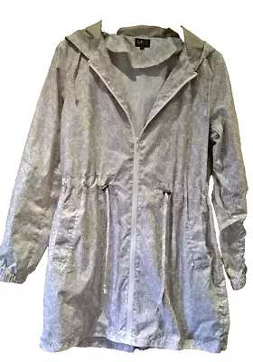 Buy M&S Ladies Lightweight Mac Rain Jacket Showerproof Hooded Beige Paisley Size S • 8.99£