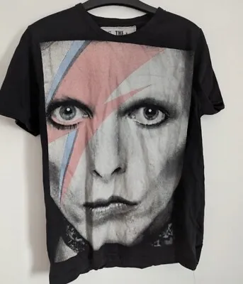 Buy David Bowie T Shirt Glam Rock Band Merch Tee Size Small • 13.95£