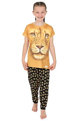 Buy Lion 3D Long Pyjamas Paw Print Pj 5-12 Years • 10.99£