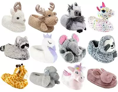 Buy Novelty Slippers 3D Soft Comfy Character Animal Unicorn House Slipper • 12.99£