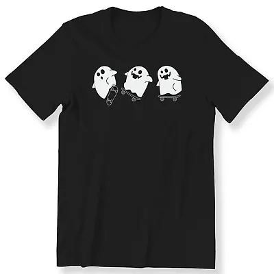 Buy Skatebording Ghosts Halloween Mens Ladies Kids Adult T-shirt Ghost Funny Tee • 12.99£