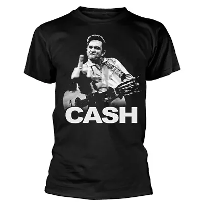 Buy Johnny Cash Finger Black T-Shirt NEW OFFICIAL • 15.19£