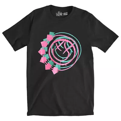 Buy Blink 182 Punk Band Smiling Face Retro Loose Oversize Hip Hop Rock T-shirt • 23.76£