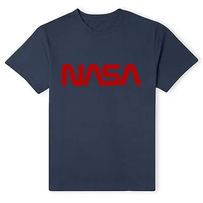 Buy Official NASA Worm Red Logotype T-Shirt • 10.79£