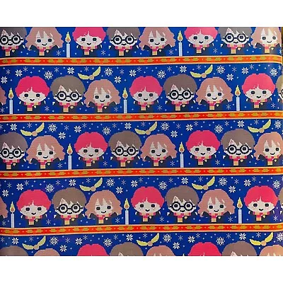 Buy Hallmark Wrapping Paper Christmas Harry Potter Sweater Blue 80 Sq Ft Jumbo Roll • 22.10£