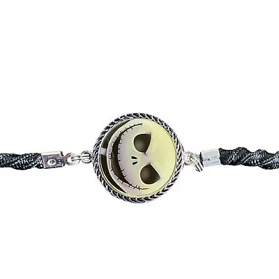 Buy Disney Pendant Necklace Choker Jack Skellington Vintage 16  Silver Tone • 18.90£
