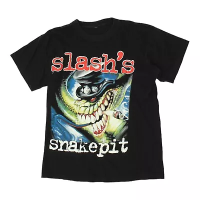 Buy Slash's Snakepit Mens Black Tshirt | Vintage 90s Heavy Rock Band Guns N Roses • 100£