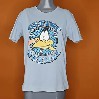 Buy Vintage Graphic T-Shirt  Define Normal  Daffy Duck Looney Tunes Size S • 9.27£