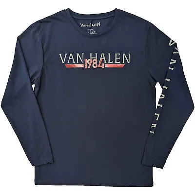 Buy Van Halen '84 Tour' (Navy) Long Sleeve Shirt - NEW & OFFICIAL! • 20.89£