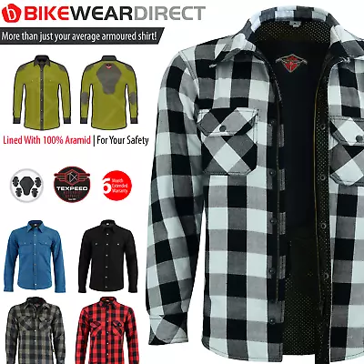 Buy Motorbike Motorcycle Shirt CE Biker Armour Made With Aramid Aramid Protection • 69.99£