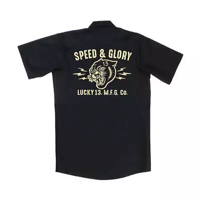 Buy Lucky 13 Speed And Glory Workshirt Black • 59.99£
