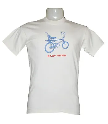 Buy Classic Retro Chopper Easy Rider T-shirt Cream Size Small • 12.99£