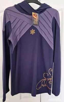 Buy The Lord Of The Rings Nenya Hooded Sweater EMP Size M LOTR Hoodie Purple • 25£