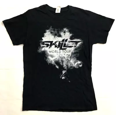 Buy Skillet American Music Rock Band 2016 Tour Graphic Print Black T-Shirt Small • 14.99£