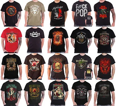 Buy Official Five Finger Death Punch T Shirt Band Logo Got Your Six Lady Muerta Mens • 15.95£