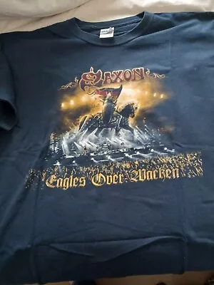 Buy Mens Official Saxon Tour T Shirt Wacken • 3.20£