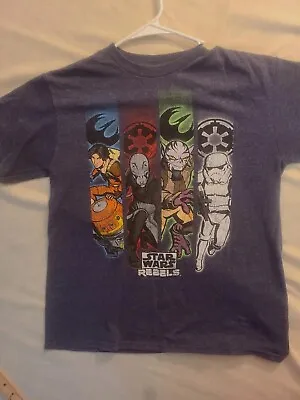 Buy STAR WARS Rebels Boys T-Shirt Lg Ezra Ahsoka Animated Series READ DESCRIPTION  • 11.18£