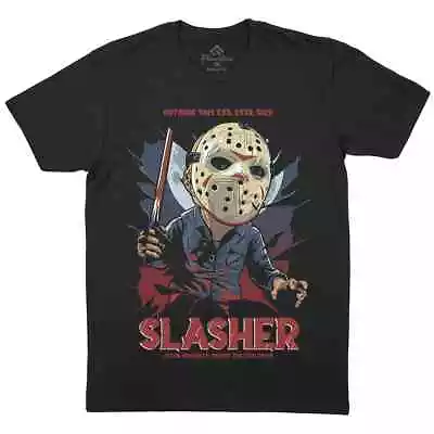 Buy Slasher Jason Mens T-Shirt Horror Friday 13th Camp Crystal Haloween E127 • 9.99£