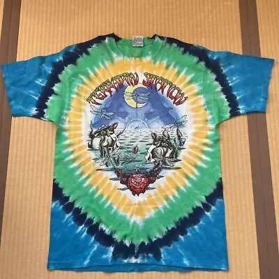 Buy GREATEFUL DEAD 90'S Vintage LIQUID BLUE TERRAPIN STATION Tie-Dye T Jerry Garcia • 143.79£
