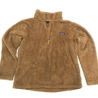 Buy Patagonia Women’s Fleece Jacket Sherpa Zip Up Size Large Brown • 28.95£