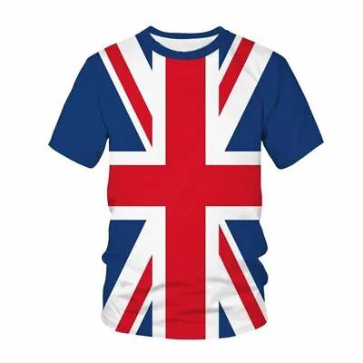 Buy Union Jack T-Shirt Crew Neck Team 2022-23 Size: S-6XL Kids 100% Polyester • 7.07£
