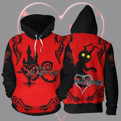 Buy Kingdom Hearts CASTLE HEARTLESS Hooded Sweatshirt Pullover Jumper Coat 8SIZE • 30.35£