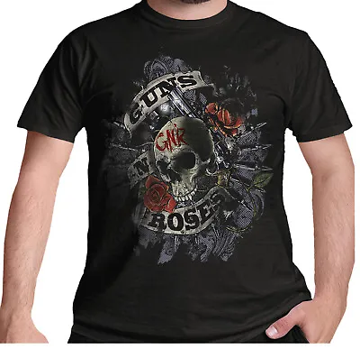 Buy Guns N Roses Firepower T Shirt Official Slash Black Classic Rock Retro New • 14.95£