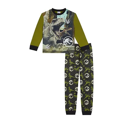Buy Jurassic World Boys Long Pyjamas, PJs Ages 5 Years To 13 Years • 11.95£