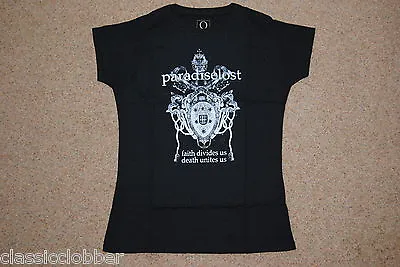 Buy Paradise Lost Faith Crest Ladies Skinny T Shirt New Official Gothic Icon Host • 7.99£