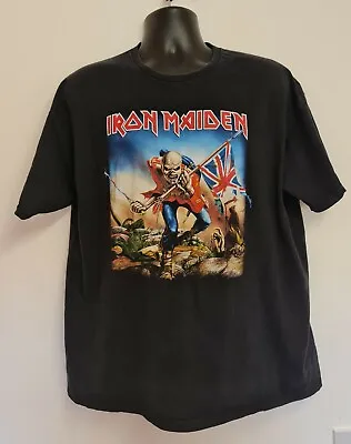 Buy Vintage Iron Maiden Heavy Metal Rock T Shirt The Trooper 2000s Y2k • 30£