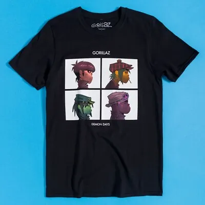 Buy Official Gorillaz Demon Days Black T-Shirt : M,L,XL,XXL • 19.99£