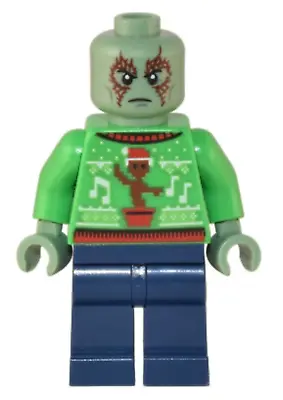 Buy LEGO® Drax Sh837 Marvel Super Hero Sweater Christmas Christmas 76231 Minifigure • 3.45£