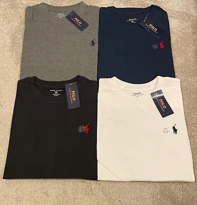 Buy Ralph Lauren Polo T Shirt Shirt Mens Crew Neck SHORT Sleeve Custom Fit • 19.99£